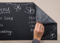 Blackboard Vinyl Sticker Chalkboard for Kids – Matte Adhesive Wall Decal with Chalk | Peel & Stick DIY Contact Paper for Writing & Drawing. 