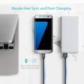 Syncwire  Micro USB Cable Android Charger - [2-Pack 3.3ft] Super-Durable Nylon Braided Fast Sync&Charging Cord for Samsung Galaxy S7 Edge/S7/S6, HTC, LG, Sony, Xbox One, PS4 & More - Space Grey. 
