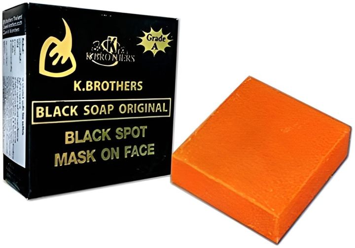 K.BROTHERS Original SOAP Black Spot Mask on Face Thailand