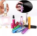 Atomizer Perfume, Spray Scent Pump, 5ml Multicolor Perfume Spray Atomizer Bottle for Travel, Mini Portable Refillable Perfume Bottle Aluminum Perfume and Cosmetic Liquid Atomizer for Travel, Refillable Perfume Atomizer Bottl Pocket Perfume Atomizer Bottle. 