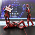 06 Marvel Deadpool Action Figures Mini Doll Car dashboard, desktop, CPU tower Decoration Collectibles. 
