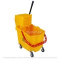 Single bucket Mop trolley/Wringer Side Press Cleaning Mop Trolley Mop Bucket 35Liters. 