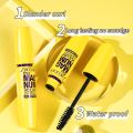 Waterproof, long, curly, thick, natural, long-lasting, yellow, fat eye black mascara cream for make up , for eyes beauty. 