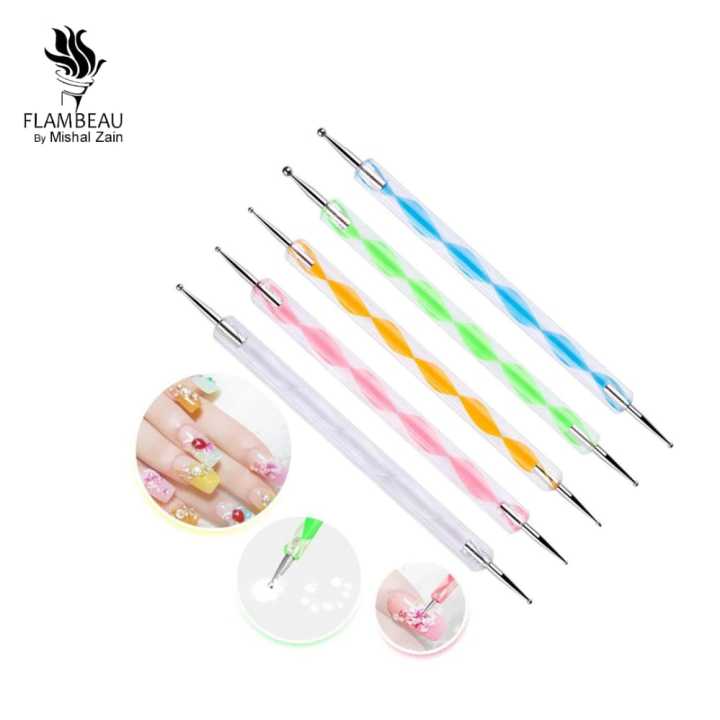 5pcs%20Dotting%20Pen%20Tool%20Nail%20Art%20Dot%20Doting%20Tool%20Set%20Manicure%20Painting%20Kit%20Design%20DIY%202%20way%20Dotting%20Tool%20-%20Image%203