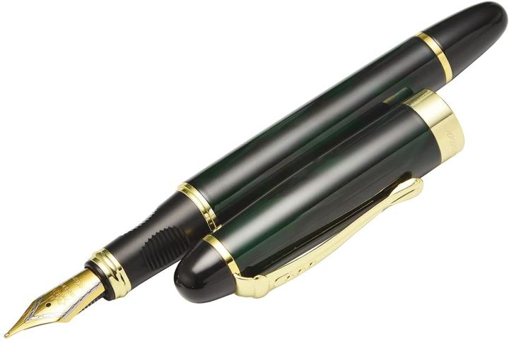 Jinhao%20Fountain%20Pen%20450%20black%20with%20gold%20broad%20nib%20-%20Image%203