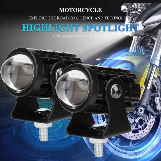 1 peace Universal Spot Light For Bike, Car, Jeep Projector Lens Waterproof Auxiliary Led Fog Lamp German Technology