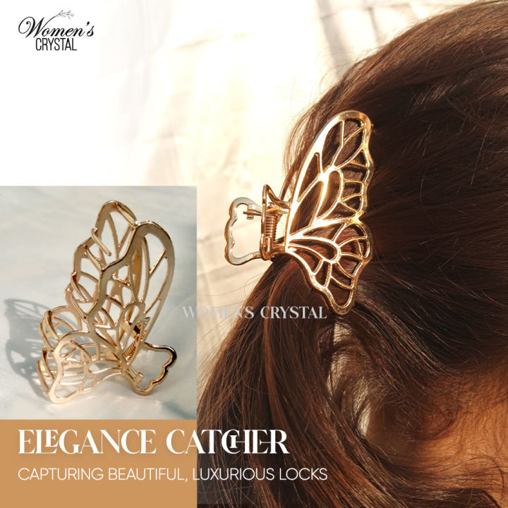 New korean butterfly shape metal hair catcher, beautiful design for girls,new fashion for womens.
