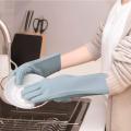 Silicone Gloves with Wash Scrubber,Latex free,household cleaning gloves. 