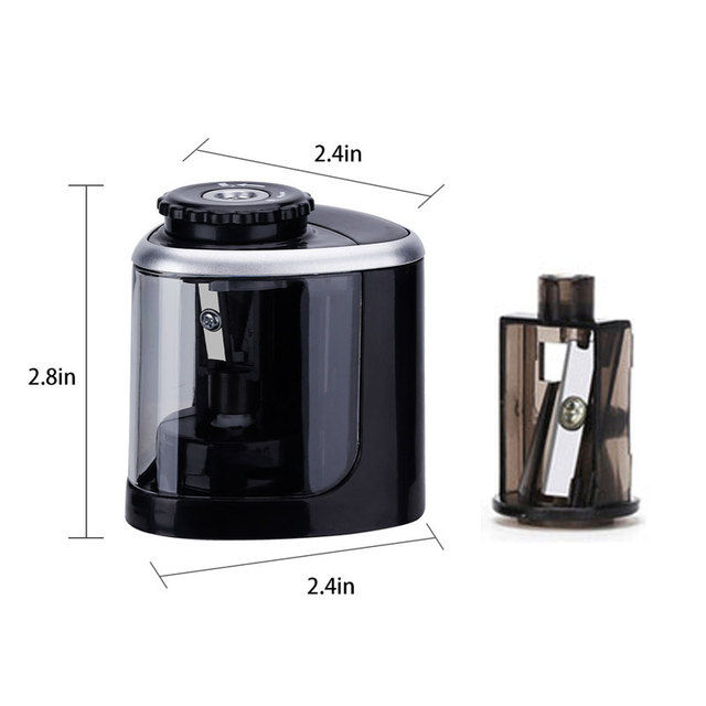 Tenwin Auto Pencil Sharpener Portable Electric/Manual 2 in 1 Pencil Sharpener Automatic Pencil Sharpener Kids Adults Stationery