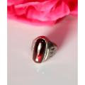 Silver Ring with  purple stone for Gents boys men high quality. 