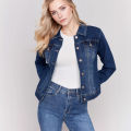 Women's Denim Jacket WJ-01 - Button Closure, Breathable Cotton, Comfortable Fit. 