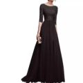 Navy Blue Long Evening Maxi Dress For Women`s. 