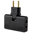 3 In 1 Universal Switch Rotating Wall Socket Shoe for Multipurpose Use   and | 2 Pin Male Plug Switch Shoe|3 In 1 Extension Power Adapter| For Homes ,Offices ,Travel ,Kitchen |. 