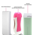 Depilatory Wax Heater, Wax Roll On Heater, wax machine 3 in 1 Depilatory Roll On Heater Waxing with Epilator Machine Cartridge Heater for Skin Underarm Hair Removal Face Skin Care Tool, WAX REFILE AND STRIPS INCLUDED. 