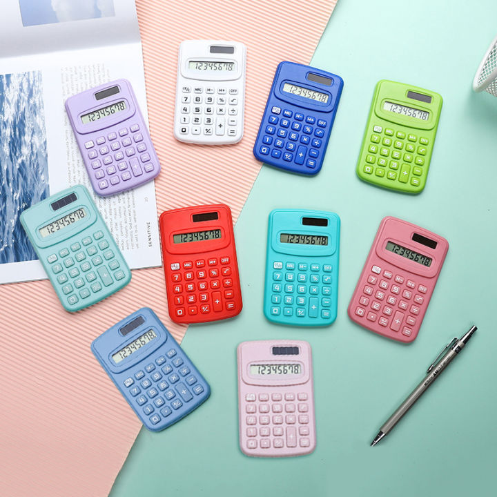 High value calculator dopamine cute mini portable financial office computer for primary and secondary school students