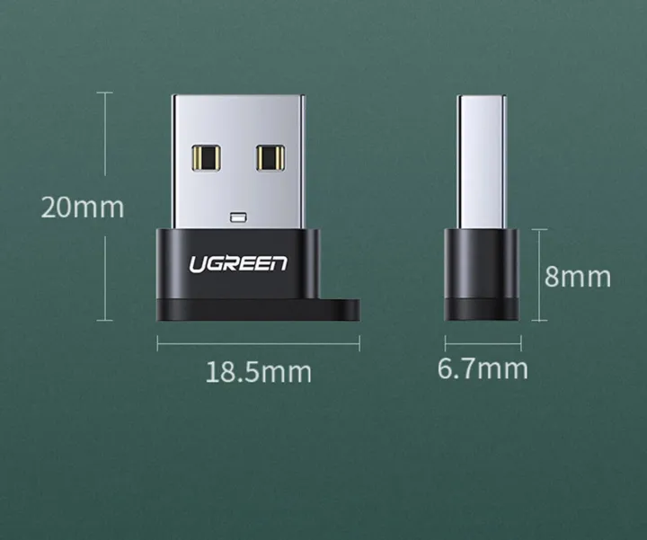 UGREEN%20USB%20A%20to%20Type%20C%20Adopter%20/%20Ugreen%20US280%20USB-C%20female%20and%20USB-A%202.0%20Male%20Connector%20Adapter%20/%20USB%20A%20to%20C%20OTG%20adopter%20-%20Image%207