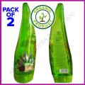 Pack of 2 Aloe Vera Soothing Gel Pure Aloe Vera Gel - Soothes and Hydrates Dry, Itchy, or Irritated Skin; great for Acne, Dandruff, Sunburn, Rashes. 