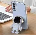 Universal Cute Cartoon 3D Astronaut Phone Holder, Portable Hidden Phone Stand, Smartphone Foldable Lazy Bracket -Phone Back Holder. 