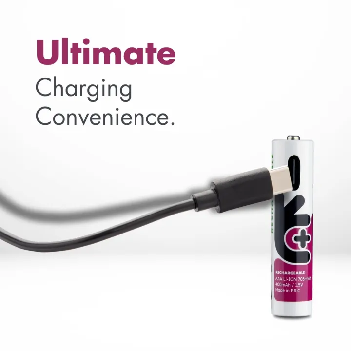 Uniross%20USB-C%20AAA%201.5V%20703%20mWh%20/%20500%20mAh%20Rechargeable%20Battery%20(Pack%204)%20-%20Image%206
