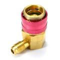 【Best  Discounts】A/C Air Condition Quick Coupler Adapter High Low Manifold Connector R134A HVAC. 