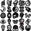 10/30/50PCS Dark Gothic Skull Sticker Aesthetic Kawaii PVC Korean Stationery Decoration Scrapbooking School Supplies for Kids. 