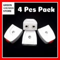 4 Pcs Electric 2 Pin Female Plug Switch Socket High Quality Used with Male Plug. 