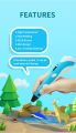 3D Printer 3D Pen for 3D Printing, DIY, Drawing Pen, LCD Display,USB Cable,1Pen Holder,9 Meter 1.75mm Free Filament,Temperature Control, 3Doodler Create, Creative Learning for Children Kids as Toys, DIY Arts &Crafts Boy Girls. 