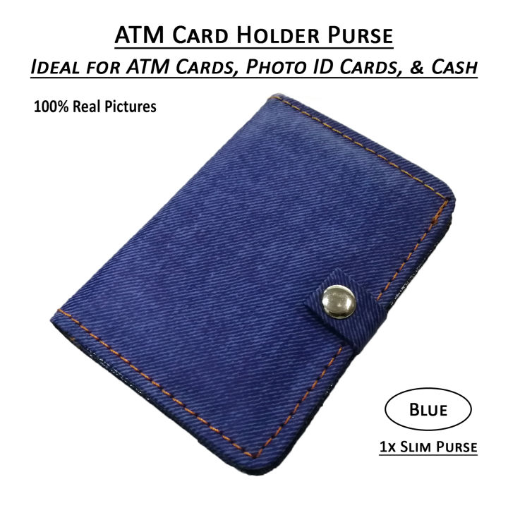 Bi Folding Men Purse Mini ATM Card Case for Boys in Best Quality PU Leather Slim ID Card Holder Wallet for Men Bifold Wallet for Men in Blue Brown Khaki and Coffee Colors Suitable for Daily Use Card Holder Wallet Slim Purse for Pocket Smart Wal