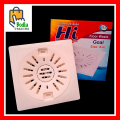 Bathroom Floor Drain Waste Abs Plastic Cover Square Gutter Jali 6"× 6" inches High Quality. 