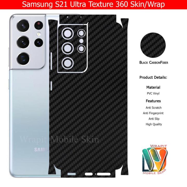 Samsung Galaxy S21 Ultra Skin/Wrap 360 Protection Carbon fiber