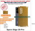 SPARX EDGE 20 pro full Back 360 Protection skin wrap with sides and camera protection premium quality full cover. 