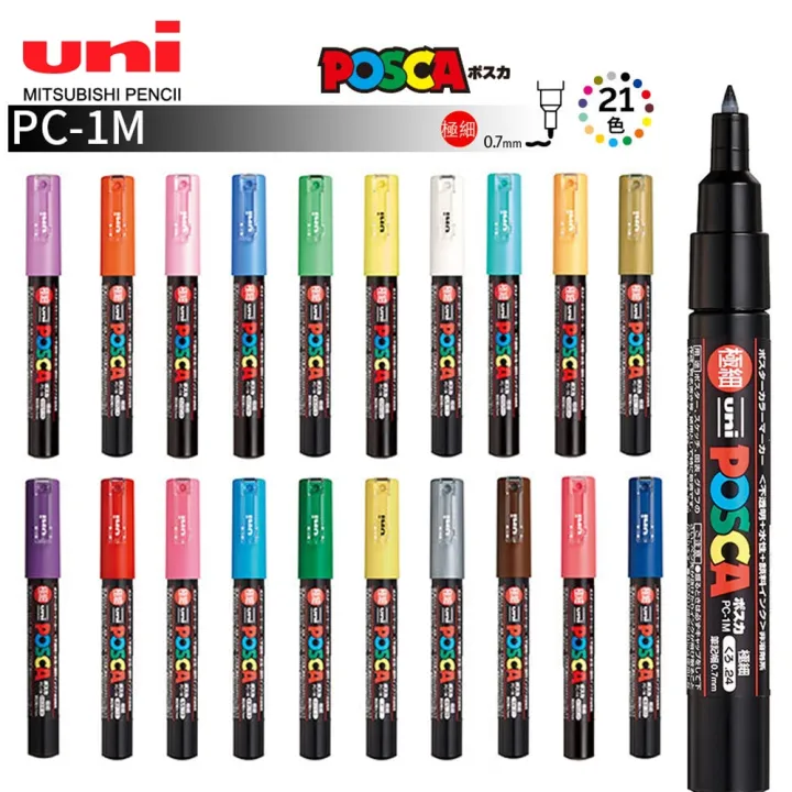 1pcs%20UNI%20POSCA%20Marker%20Pen%20PC-1M%20POP%20Poster%20Paint%20Pen/Graffiti%20Advertising%200.7mm%20Art%20Supplies%20Stationery%20Multicolor%20Optional%20-%20Image%206