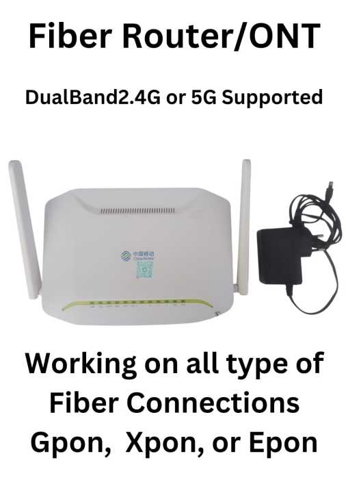 Fiberhome HG6821M Xpon Gpon Epon Original High Performance ONT (Branded Used)Fiber Optic Router with Adapter FTTX 4GE+1TEL+2USB+Dual Band WiFi 5DBi