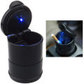 Car Ashtray / Car Cup Holder Ash Tray with Blue LED Light. 