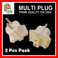 2Pcs 2 Pin to 2 Pin Converter Taper There Shoe Plug. 