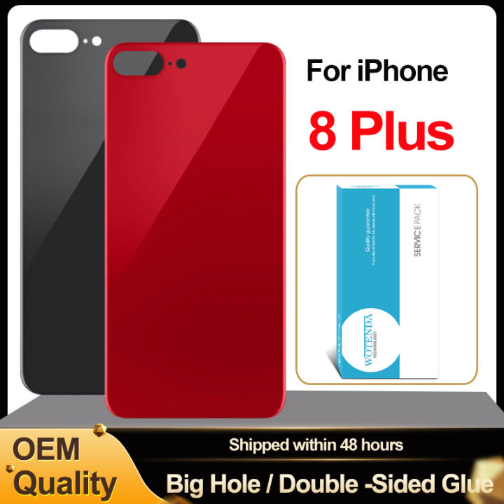 OEM Back Glass For iPhone 8 Plus Back Battery Cover Rear Door Back ...