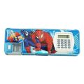 Double Sided Magnetic Button Geometry box with Calculator and Sharpener for kids boys and girls. 