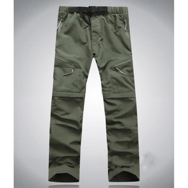 Yfashion Men and Women Detachable Quick Dry Hiking Pants Sports rousers for Outdoor Camping rekking