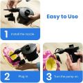Electric Air Pump Portable Two Way Electric Air Pump with 3 Nozzles Quick-Fill Inflator/Deflator Pumps for Outdoor Camping Inflatable Cushions Air Mattress Bed Boat Swimming Ring. 