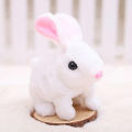 Electronic Plush Rabbit Toy Robot Bunny Walking Jumping Running Animal Shake Ears Cute Electric Pet for Kids Birthday Gifts. 