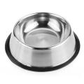 Stainless steel pet feeding bowl (small). 