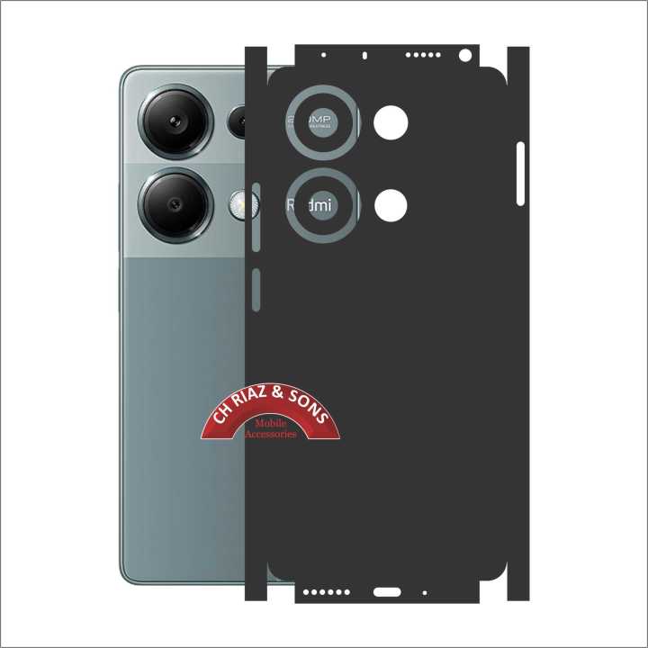 Redmi note 13 pro 4g FULL BACK 360 premium Protection Skin Wrap with sides and camera protection full cover Premium Quality