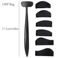 6 In 1 Crease Line Kit Stencil Eyeliner Template To Delineate Eyes Women Eyeshadow Cut Crease Silicone Eye Makeup Stencils Black. 