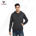 Plain Fleece Pull Over Winter Hoodies For Men and Women in Charcoal Grey Color. 