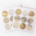 Round Gold Foil Metallic Stickers, Envelope Seals,Gift warping Labels Stickers,Wedding Invitations seal sticker 90pcs/lot. 