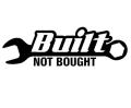 1Pc 20.4x6.4cm Built Not Bought Car Sticker Decal JDM Racing Drift Black/Sliver. 