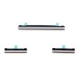 3Pcs Power Switch on/off  Volume Side Buttons Part for Samsung Galaxy S8/S8P(Silver  and Black). 