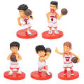 5Pcs/Set Slamdunk Figures Ornaments Cake Topper Birthday Party Decoration Basketball Players Ornaments with Base Cake Decor. 
