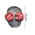 Halloween Skull Stress Ball Halloween Mochi Squishy Toys Skeleton Head Bat Squeeze Balls Halloween Skull Goodie Bag Filler Party. 