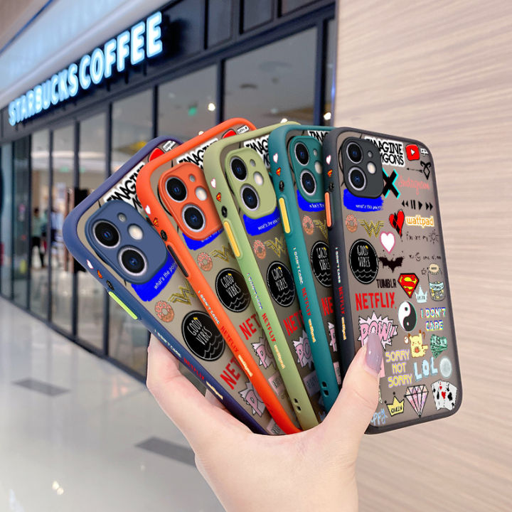 YIWESAN%20For%20Samsung%20S8%20Case%20Fashion%20Tide%20Brand%20Cool%20Pattern%20Thin%20Side%20Square%20Edge%20New%20Design%20Shockproof%20Frosted%20Transparent%20Hard%20Phone%20Cases%20Silicone%20Casing%20Full%20Cover%20Camera%20Protection%20Softcase%20Boy%20-%20Image%205